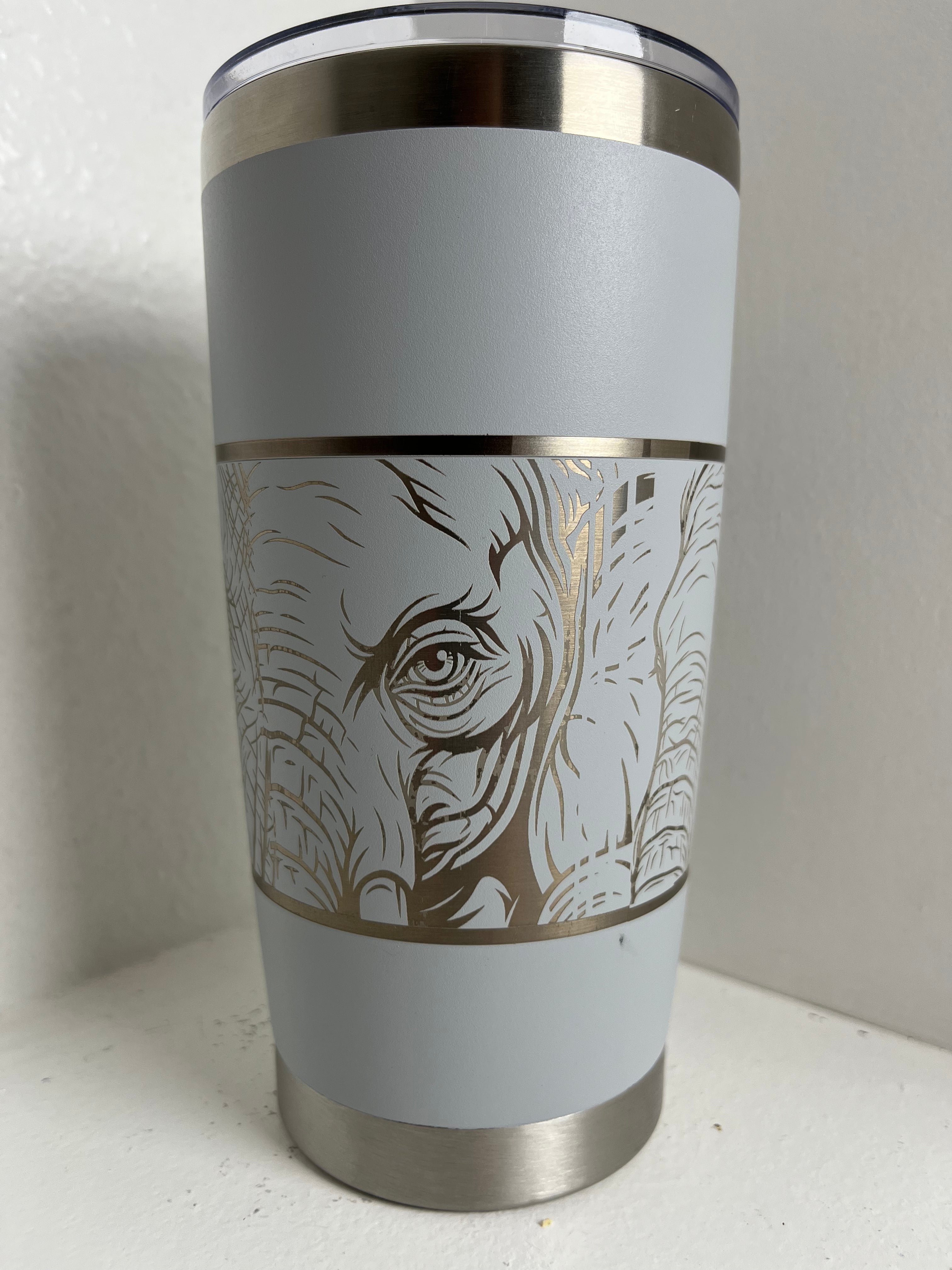 Stainless Elephant Tumbler - Customizable!