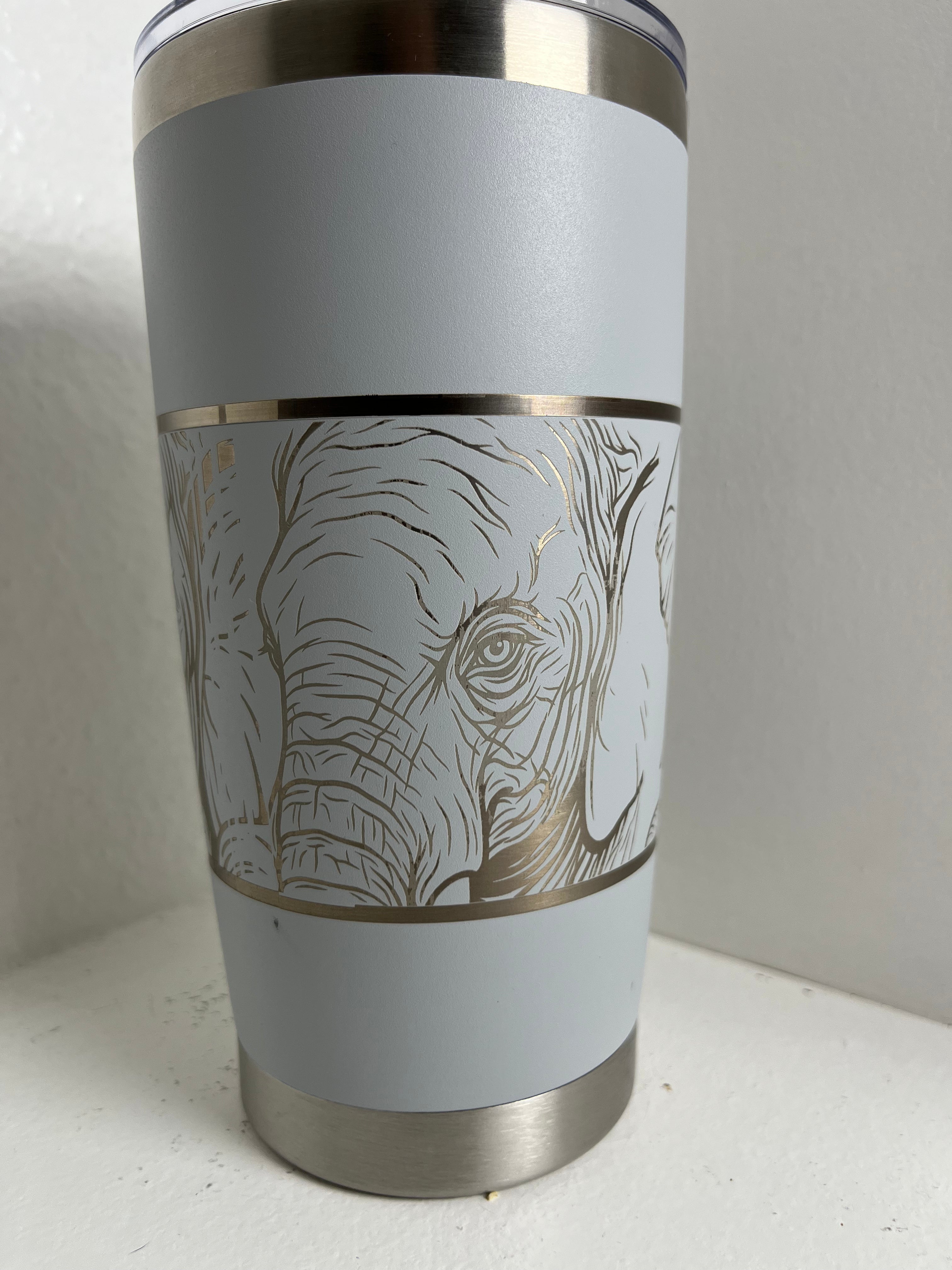 Stainless Elephant Tumbler - Customizable!