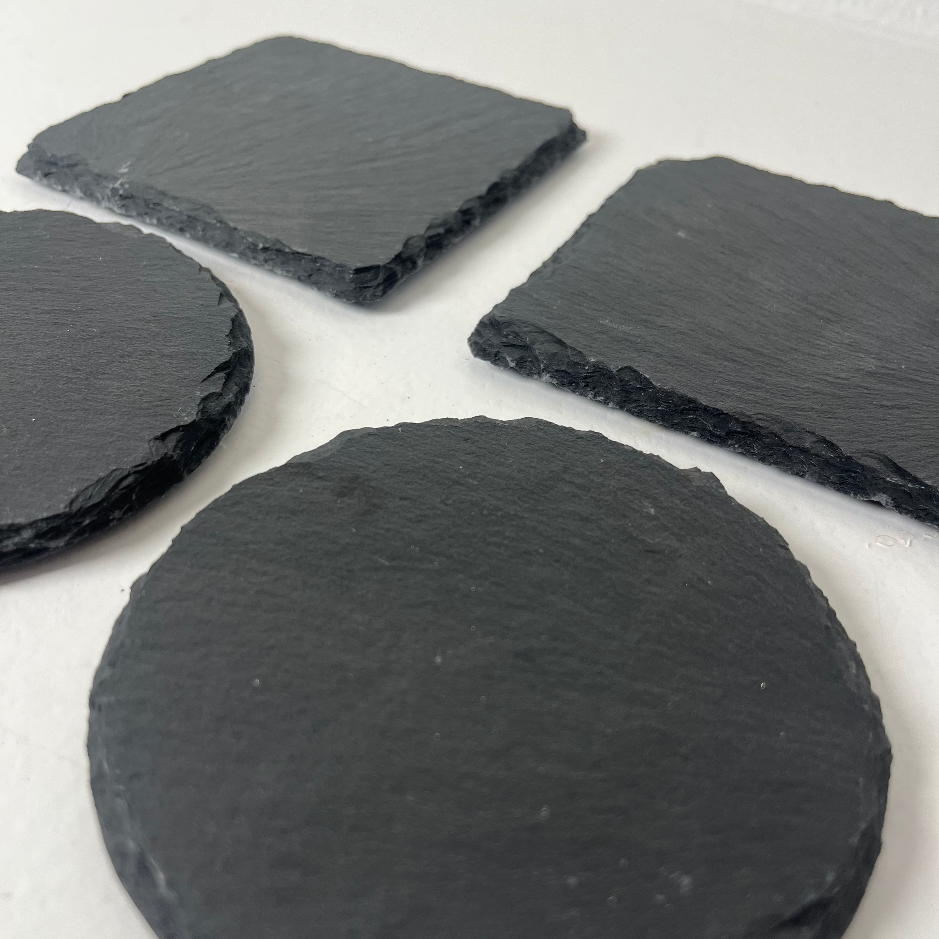Bee Raw Edge Slate Coaster - Set of 3