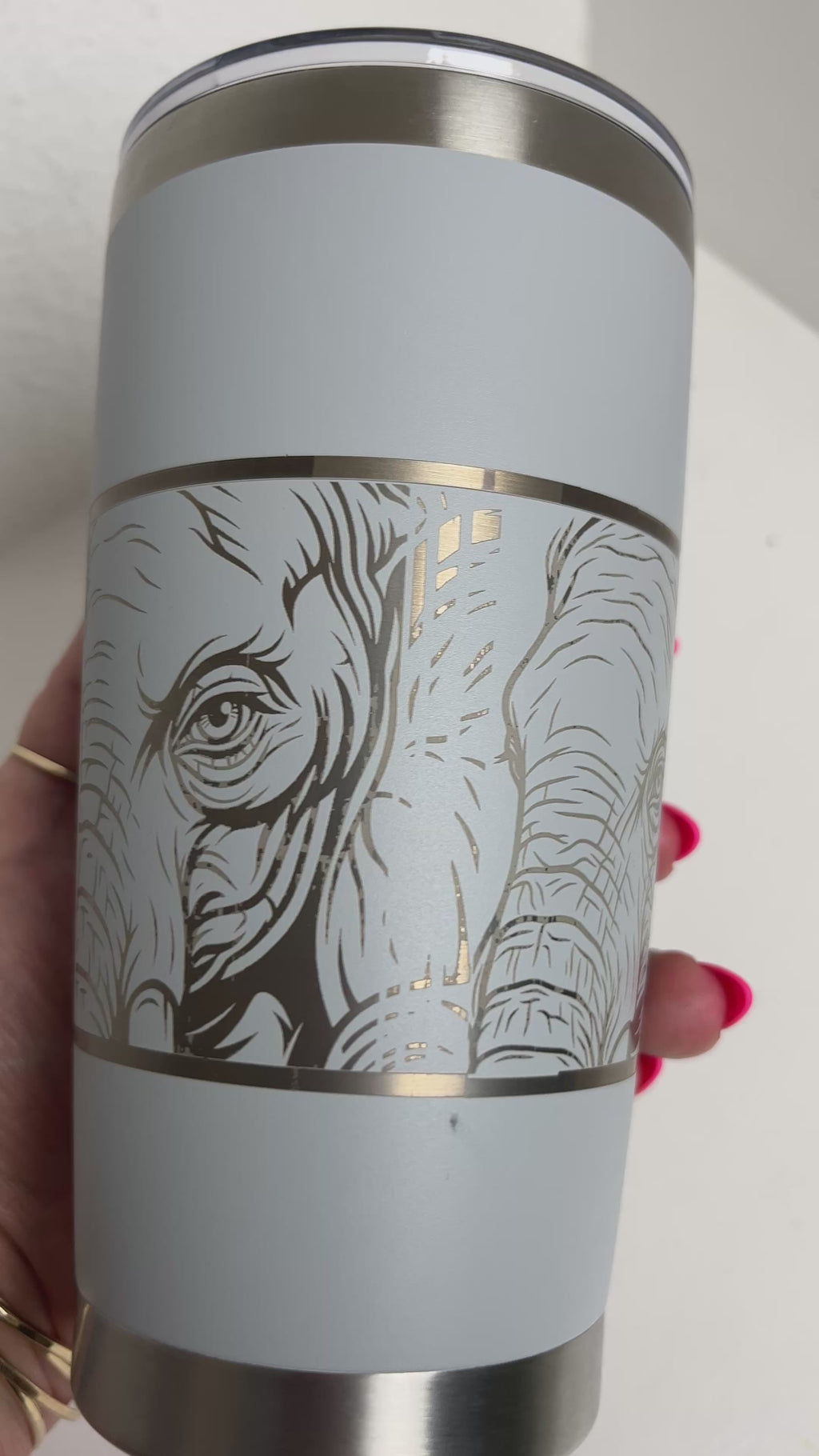 Stainless Elephant Tumbler - Customizable!